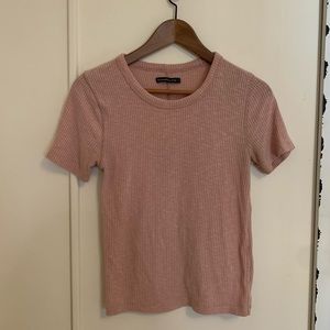 Abercrombie & Fitch Dusty Pink Baby-T, size M